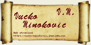 Vučko Minoković vizit kartica
